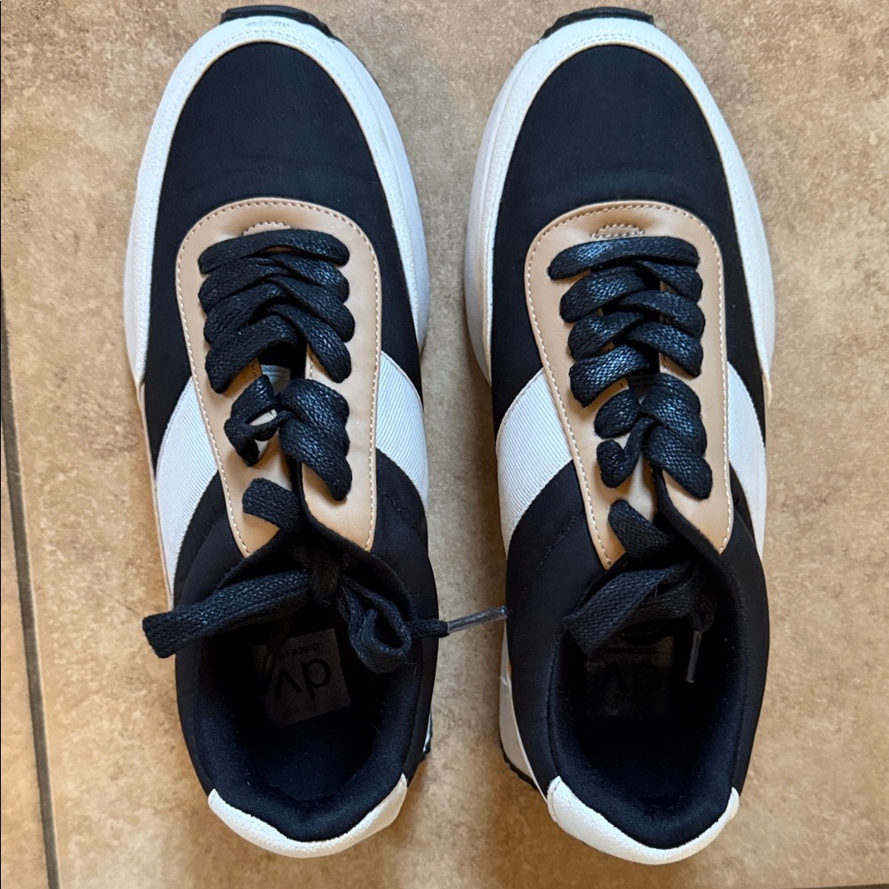 Dolce Vita Black, White & Tan Women's Sneakers